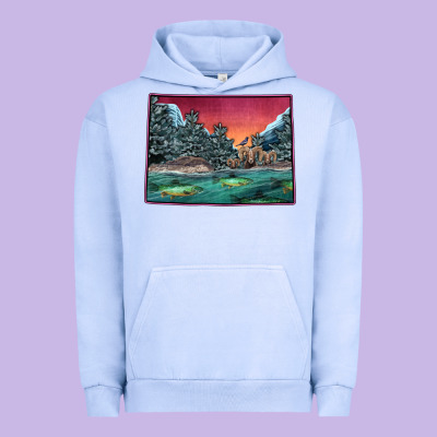 Colorado Scenery Map Urban Hoodie Designed By Bettercallsaul