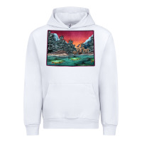 White Colorado Scenery Map Urban Hoodie - Bettercallsaul