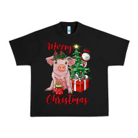 Merry Christmas Pig Urban Heavy Tee | Teevron