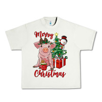 Pistachio merry christmas pig Urban Heavy Tee - RanaPortraitStore