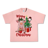 Salmon merry christmas pig Urban Heavy Tee - RanaPortraitStore