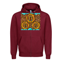 Burgundy our lady of guadalupe Zipper Hoodie - JahusDesignShop