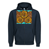 Navy our lady of guadalupe Zipper Hoodie - JahusDesignShop