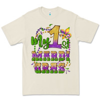 Bone my first mardi gras glitter fleur de lis Premium Tee - Artiststas