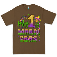 Cacao my first mardi gras glitter fleur de lis Premium Tee - Artiststas