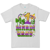 Dove Grey my first mardi gras glitter fleur de lis Premium Tee - Artiststas