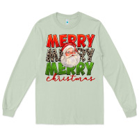 Matcha Merry Christmas Santa Long Sleeve Tee - FaDigitalArtStudio