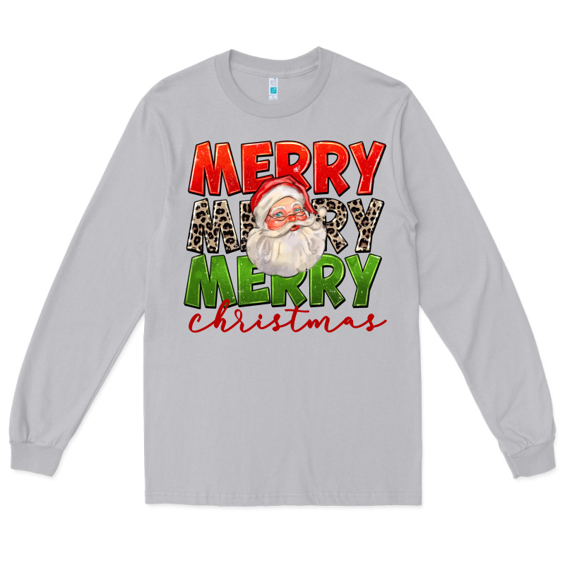 Merry Christmas Santa Long Sleeve Tee by FaDigitalArtStudio | Teevron