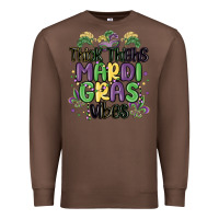 Chestnut thick thighs mardi gras vibes Premium Sweatshirt - MaliasSmallBusiness