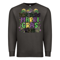 Smoke thick thighs mardi gras vibes Premium Sweatshirt - MaliasSmallBusiness