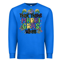 True Royal thick thighs mardi gras vibes Premium Sweatshirt - MaliasSmallBusiness