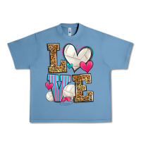 Pebble Blue love volleyball Urban Heavy Tee - Zillion Design Studio