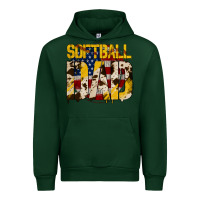 Forest Green American Softball Dad Urban Hoodie - Bettercallsaul