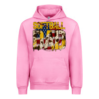 Fuchsia Pink American Softball Dad Urban Hoodie - Bettercallsaul