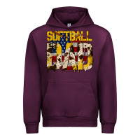 Mauve Wine American Softball Dad Urban Hoodie - Bettercallsaul