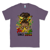 Lavender free ish since 1865 afro messy bun Classic Tee - HRA Design Shop