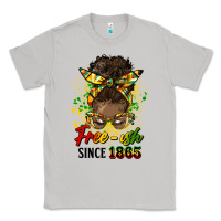 Moon Dust free ish since 1865 afro messy bun Classic Tee - HRA Design Shop