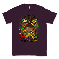 Plum free ish since 1865 afro messy bun Classic Tee - HRA Design Shop