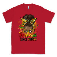 Red free ish since 1865 afro messy bun Classic Tee - HRA Design Shop