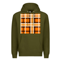 Army Green tartan seamless pattern bbs Premium Hoodie - BundleAndBundleShop
