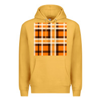 Mustard tartan seamless pattern bbs Premium Hoodie - BundleAndBundleShop
