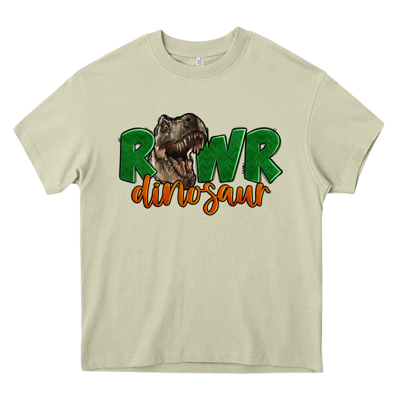 Rawr Dinosaur Heavy Core Tee by LillyAllenDesigns | Teevron