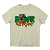 Mossy Rawr Dinosaur Heavy Core Tee - LillyAllenDesigns