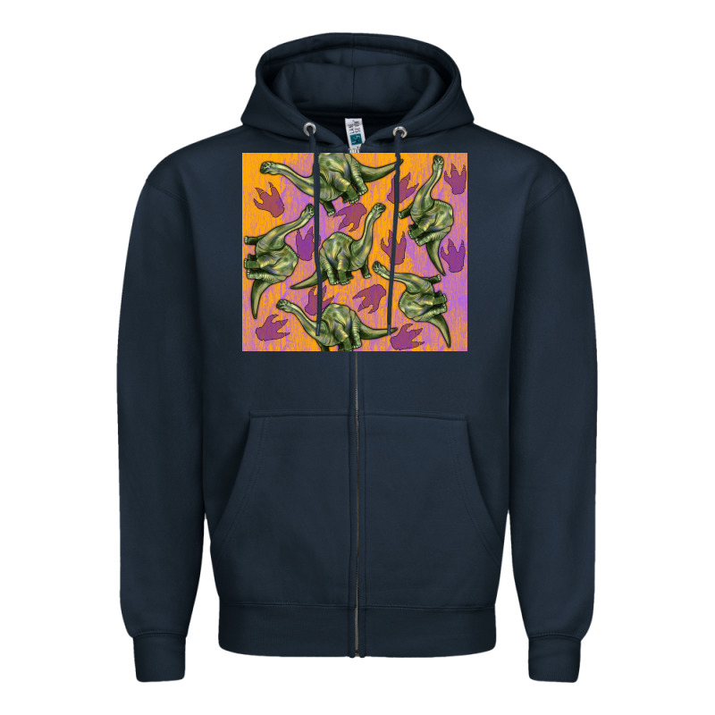 Dinosaur Brontosaurus Zipper Hoodie by Artiststas | Teevron