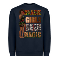 Navy black girls been magic Heavyweight Sweatshirt - texasbilliewilder