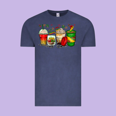 Juneteenth Coffee Cups Vintage Tee Designed By Zillion Design Studio