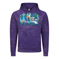 Cloud Purple merry christmas snowman gnomes Vintage Hoodie - Zillion Design Studio