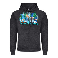 Vintage Black merry christmas snowman gnomes Vintage Hoodie - Zillion Design Studio