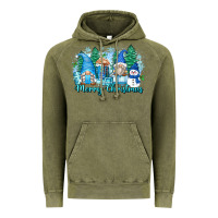 Vintage Olive merry christmas snowman gnomes Vintage Hoodie - Zillion Design Studio