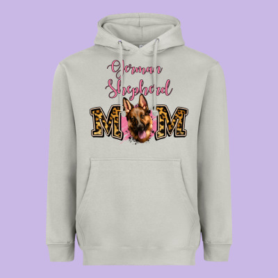 German Shepherd Mom Heavyweight Hoodie Designed By Jasminsmagicworld