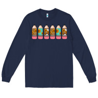 Navy western teacher pencils 16oz libbey glass Long Sleeve Tee - HRA Design Shop