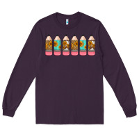 Plum western teacher pencils 16oz libbey glass Long Sleeve Tee - HRA Design Shop