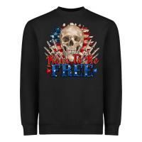 Black born to be free skeleton Heavyweight Sweatshirt - Zillion Design Studio