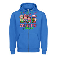 True Royal cafecito y chisme coffee cups Zipper Hoodie - Jasminsmagicworld