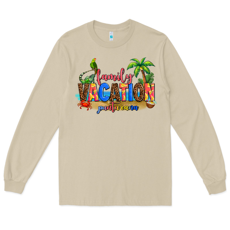 Punta Cana Family Vacation Long Sleeve Tee by AdoDesignShop | Teevron