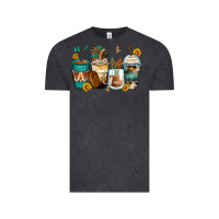 Vintage Black indian headdress coffee cups Vintage Tee - Zillion Design Studio