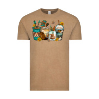 Vintage Coffee indian headdress coffee cups Vintage Tee - Zillion Design Studio