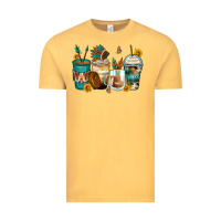 Vintage Mustard indian headdress coffee cups Vintage Tee - Zillion Design Studio