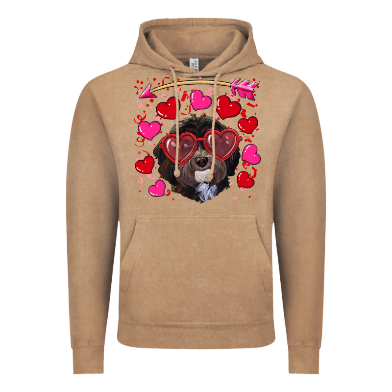 Valentine's Day Havanese Dog Vintage Hoodie by RanaPortraitStore | Teevron