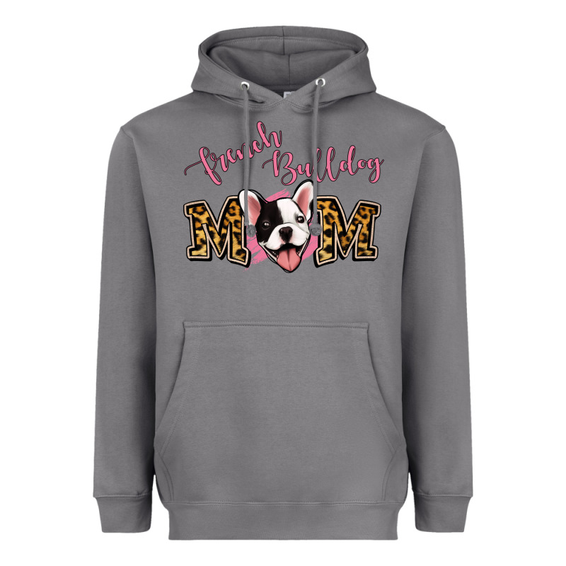 French Bulldog Mom Heavyweight Hoodie by Jasminsmagicworld | Teevron