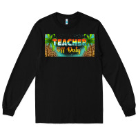 Black western teacher off duty 16oz libbey glass Long Sleeve Tee - HRA Design Shop