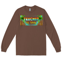 Chestnut western teacher off duty 16oz libbey glass Long Sleeve Tee - HRA Design Shop