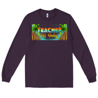 Plum western teacher off duty 16oz libbey glass Long Sleeve Tee - HRA Design Shop