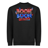 Black boom boom mama Heavyweight Sweatshirt - Zillion Design Studio