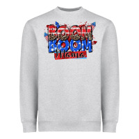 Heather Grey boom boom mama Heavyweight Sweatshirt - Zillion Design Studio