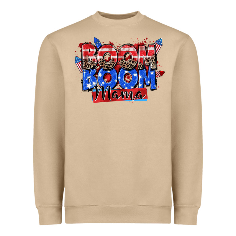 Boom Boom Mama Heavyweight Sweatshirt by Zillion Design Studio | Teevron